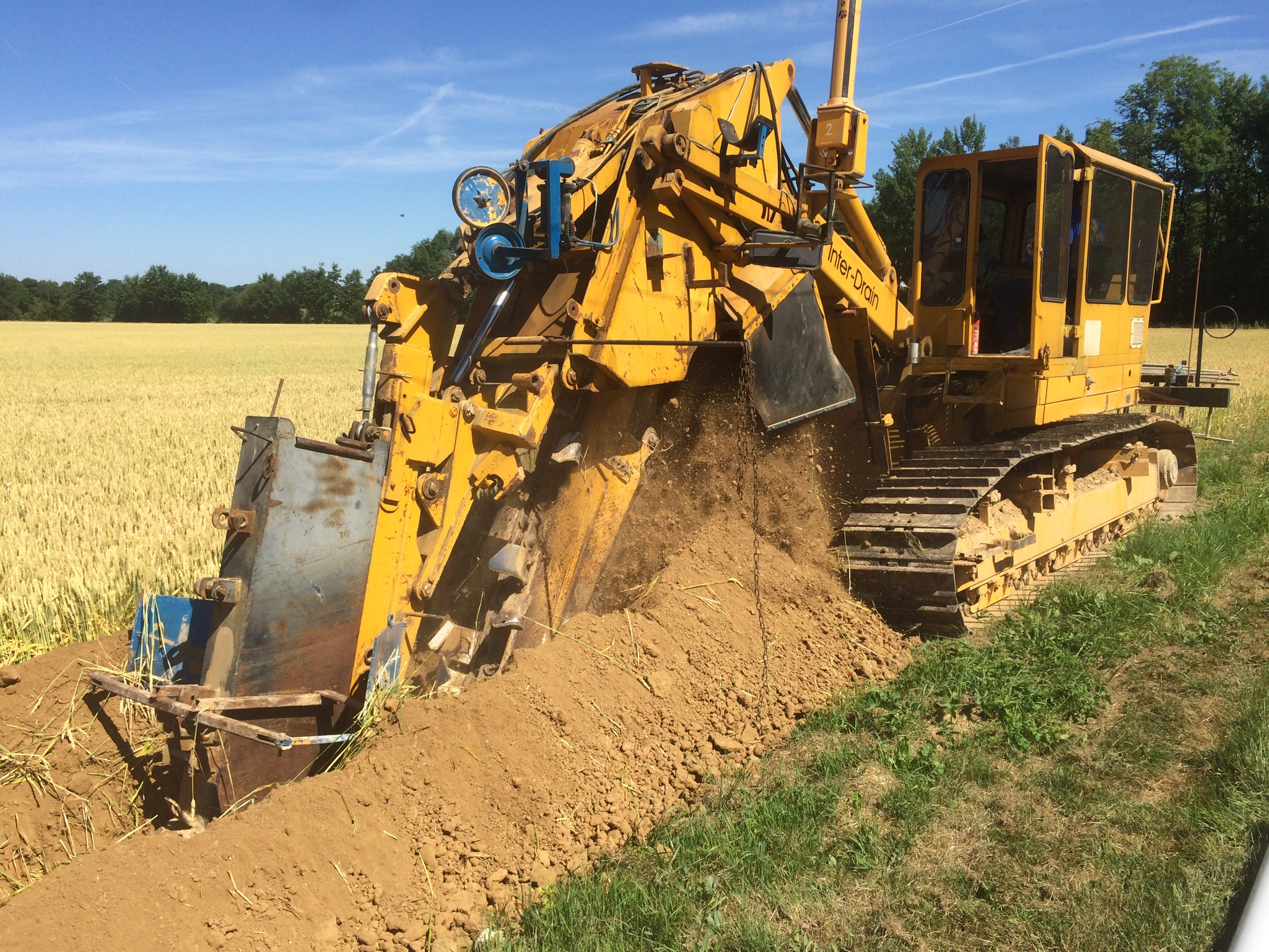 Travaux irrigation  dans l'Aisne