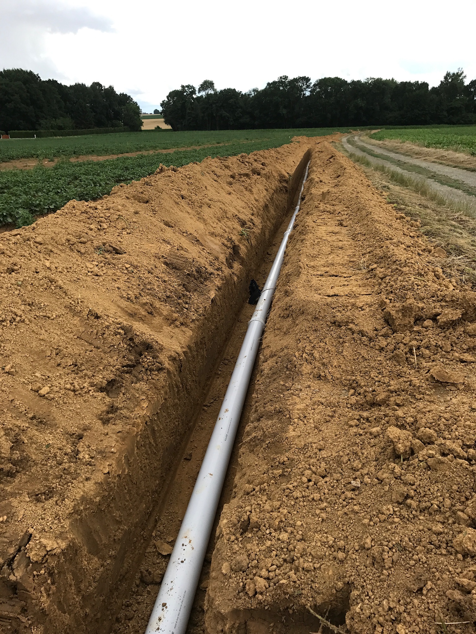 Travaux d'irrigation